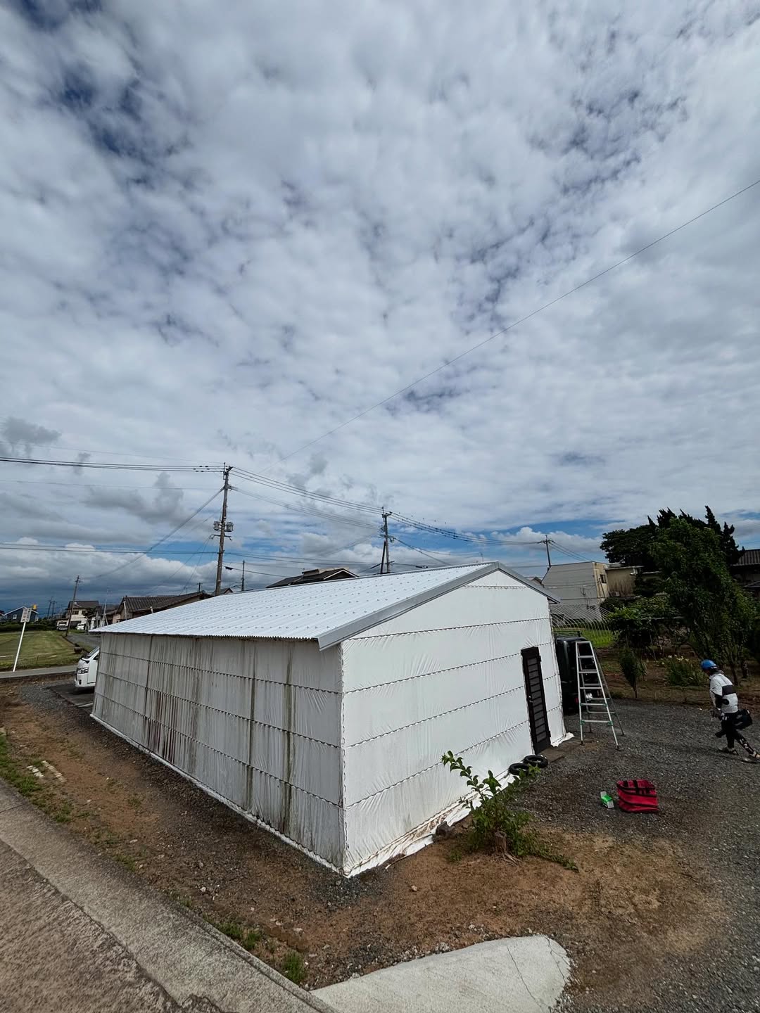 ビニールハウスの屋根リフォーム