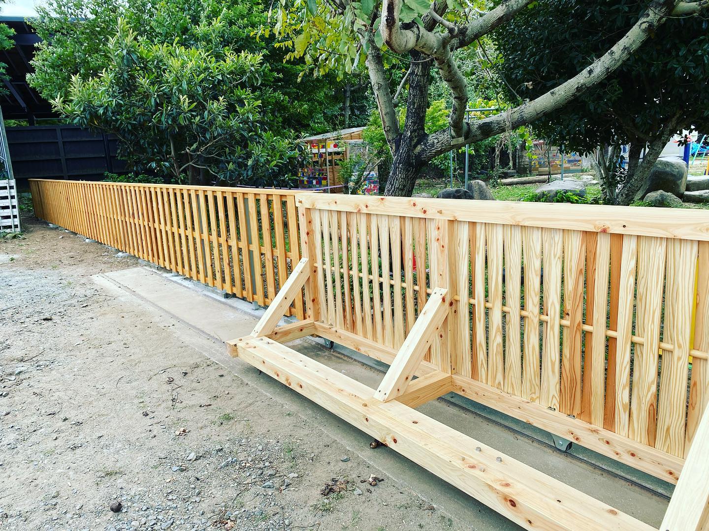 保育園板塀【熊本市北区植木町】