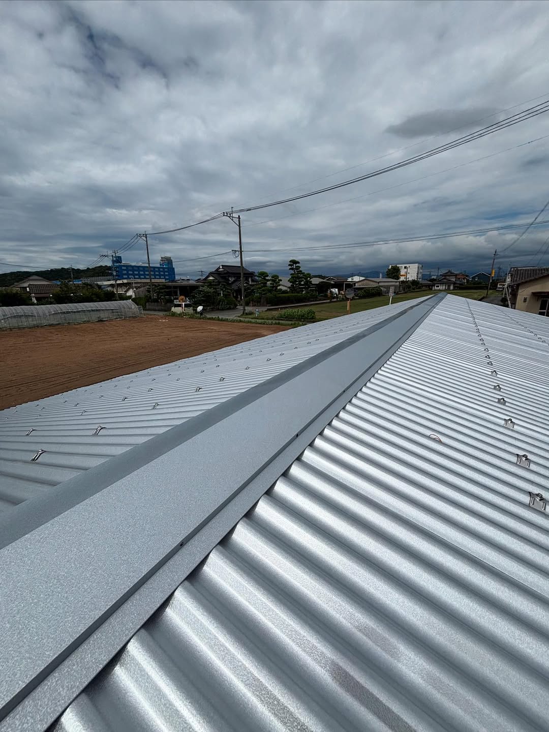 ビニールハウスの屋根リフォーム