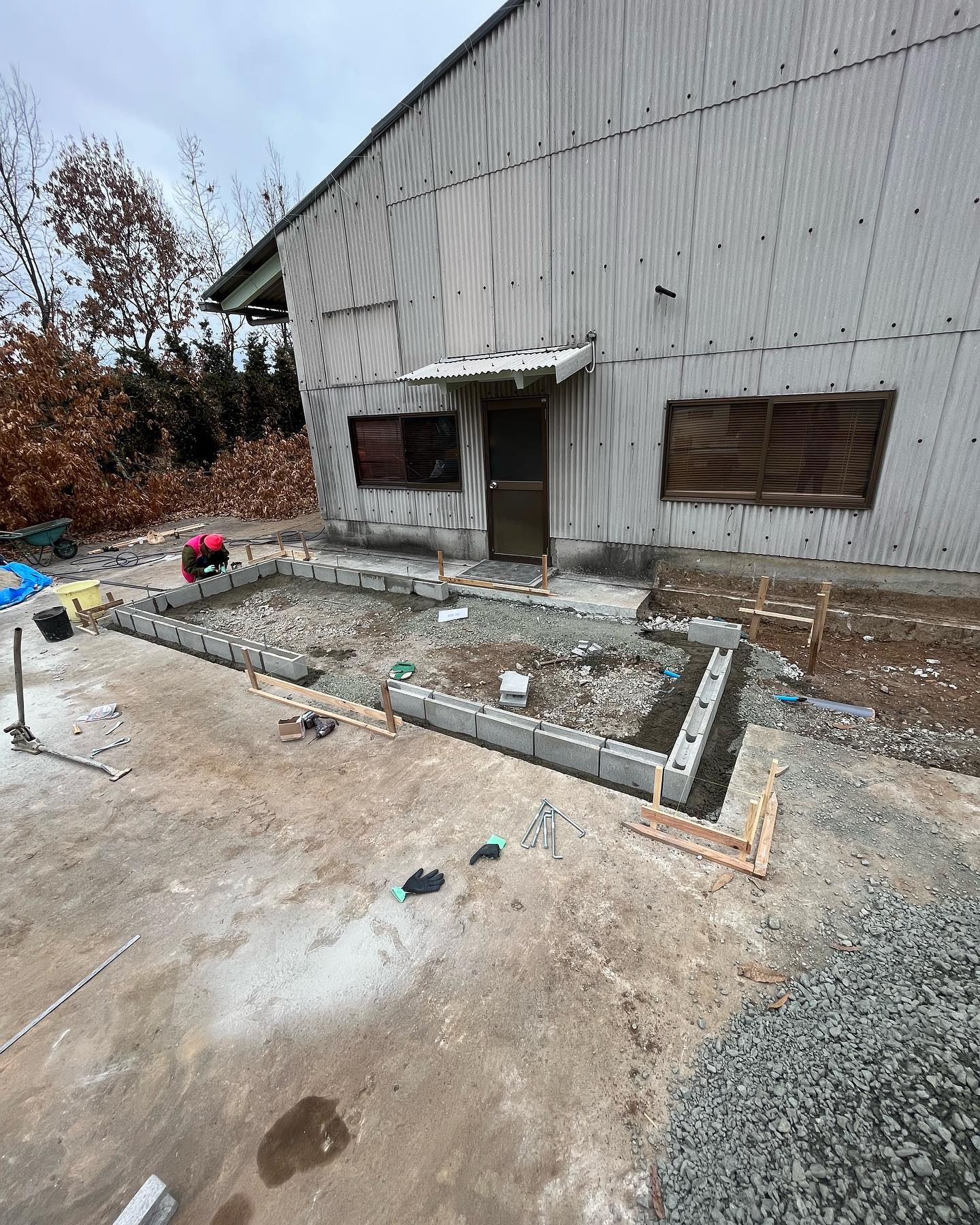 トイレ棟の新築工事【熊本市北区植木町】