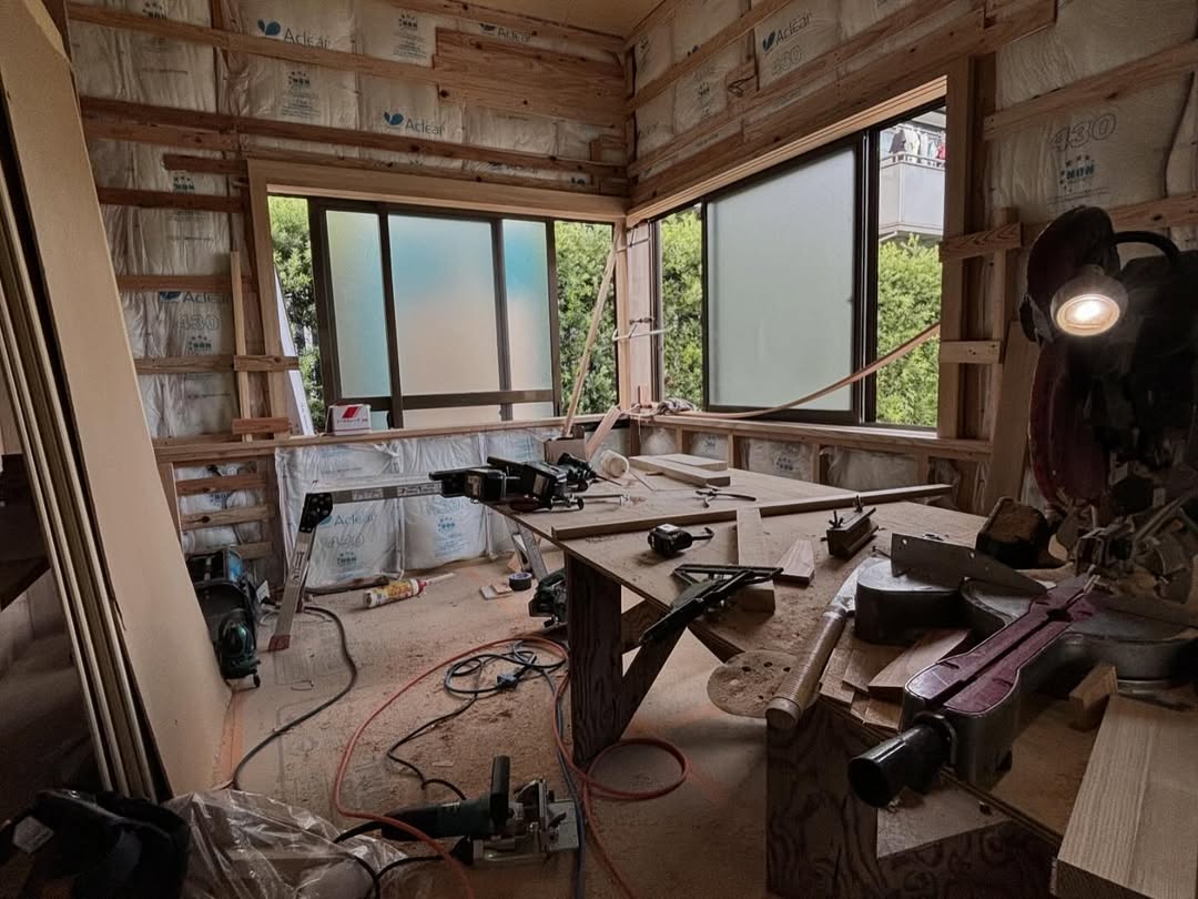物置小屋から書斎へリノベーション