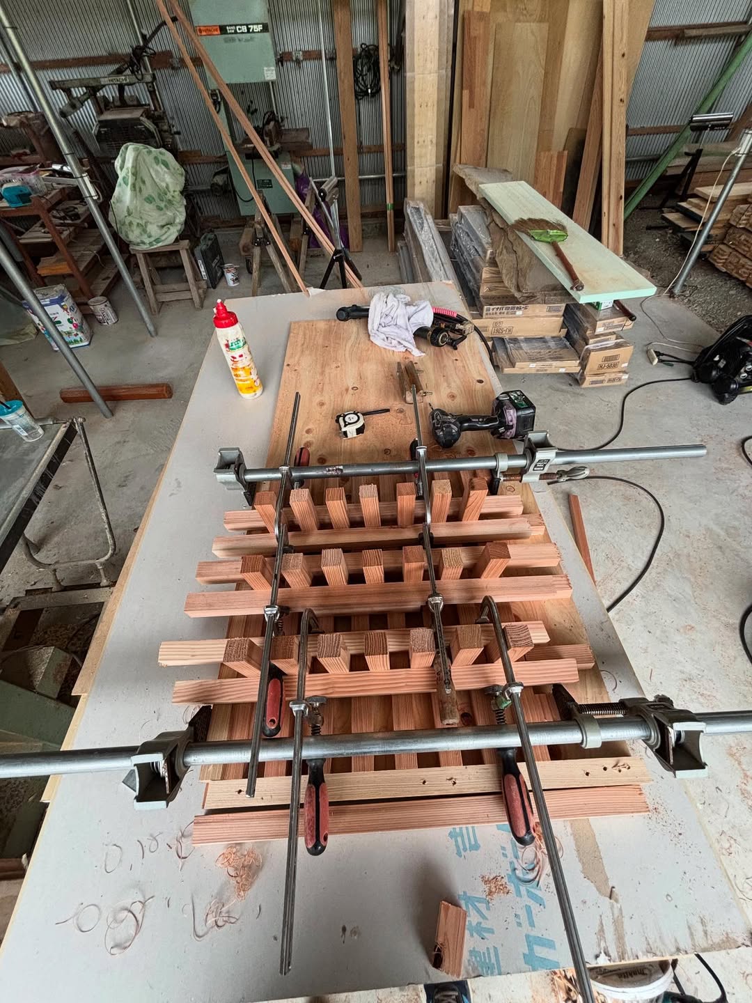 販売展示用の棚を製作